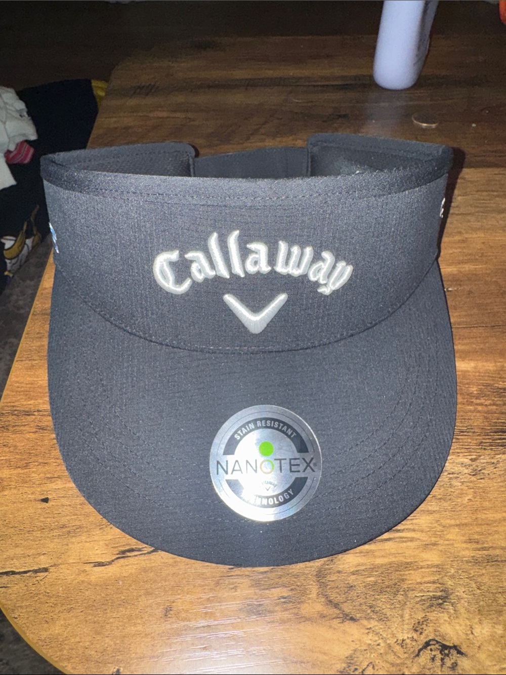 Callaway Black Men's Golf Visor Chrome Tour Ai Smoke New